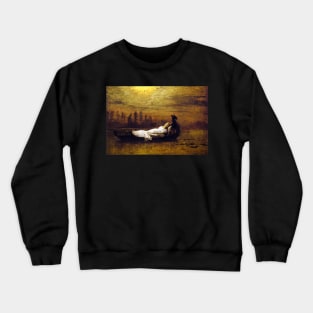 The Lady of Shalott - John Atkinson Grimshaw Crewneck Sweatshirt